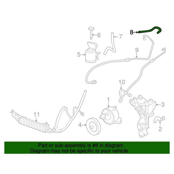 GM 20965232 Hose-P/B Boos Otlt