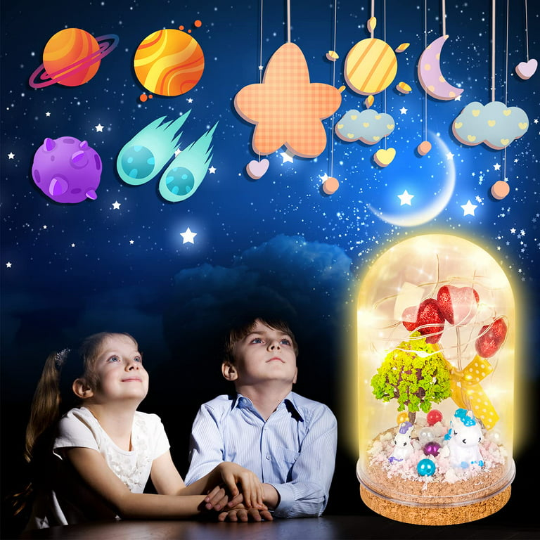 Pearoft Birthday Gifts for 4 5 6 Years Old Girls, Art and Craft for Kids  Age 7 8 9 Year Old Toy for 3-8 Year Old Girl Boys DIY Night Light Craft  Kits