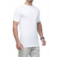 thumbnail image 3 of Cottmark Men’s Crew Neck Classic Soft T-Shirt, White, Size L, 3-Pack, 3 of 7