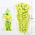 thumbnail image 1 of Decoración de flores colgantes de pared de rosas artificiales | Enredadera de flor sintética de 80 cm | Arreglo floral artificial de larga duración para el hogar, balcón, jardín, escaparate | Fácil, 1 of 8