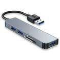thumbnail image 1 of ZheElen USB Multiport Hub Portable Docking Station Low Latency Splitter Adapter Laptop Converter for Home Office Desktop PC Accessory USB 3.0, 1 of 5