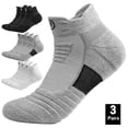 thumbnail image 2 of 1/3pairs/Lot Men's Socks Compression Stockings Breathable Basketball Sports Cycling running Towel Socks High Elastic Tube Socks, 2 of 7