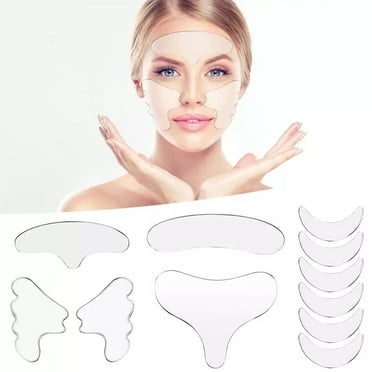 11Pcs Silicone Anti Wrinkle Pad Patches For Face Eye Forehead Reusable