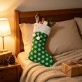thumbnail image 5 of JeashCHAT 18inch Christmas Stockings, Glitter Sequin Snowflake Christmas Stockings with White Super Soft Plush Cuff and Bow for Xmas Tree Fireplace Family Holiday Decor Gifts, 5 of 6