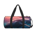 thumbnail image 2 of Fotbe Sunshine Ocean Whale Pattern Foldable Sports Gym Bag with Wet Dry Pocket, Ultralight Travel Bag, Large Capacity Duffel Bag, Splash Proof Carry on Bag, Overnight Bag, Weekender Bag, 2 of 8