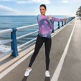 thumbnail image 6 of FORMRS Womens Long Sleeve Shirts UPF 50+ Sun Protection Quick Dry Fishing Hiking Tops, Size S-2XL, Neon Jellyfish, 6 of 8