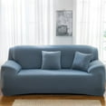 thumbnail image 1 of Nvzi Funda de sofá para sala de estar, funda protectora elástica para muebles de 3 plazas,funda protectora con todo incluido, fundas para sillas para sala de estar (gris azul), 1 of 4