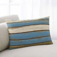 thumbnail image 2 of Blue Beige Wood Grain Throw Pillow Cover 16 x 24 Inch Decorative Pillow Cover Vintage Shabby Plank Lumbar Pillowcase Seasonal Rectangle Cushion Case for Couch Sofa Bed Living Room, 2 of 7