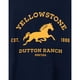 thumbnail image 5 of Yellowstone - Camiseta Dutton Ranch Logotipo de Manga Corta para Hombre (Marino), 5 of 6