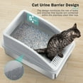 thumbnail image 6 of Stainless Steel Cat Litter Box with High Sides, Xl Stainless Steel Litter Box for Big Cats and Multi-cat, Anti-urine Leakage, Non-stick, 22.8"*14.5"*10", Silver Gary, 6 of 8