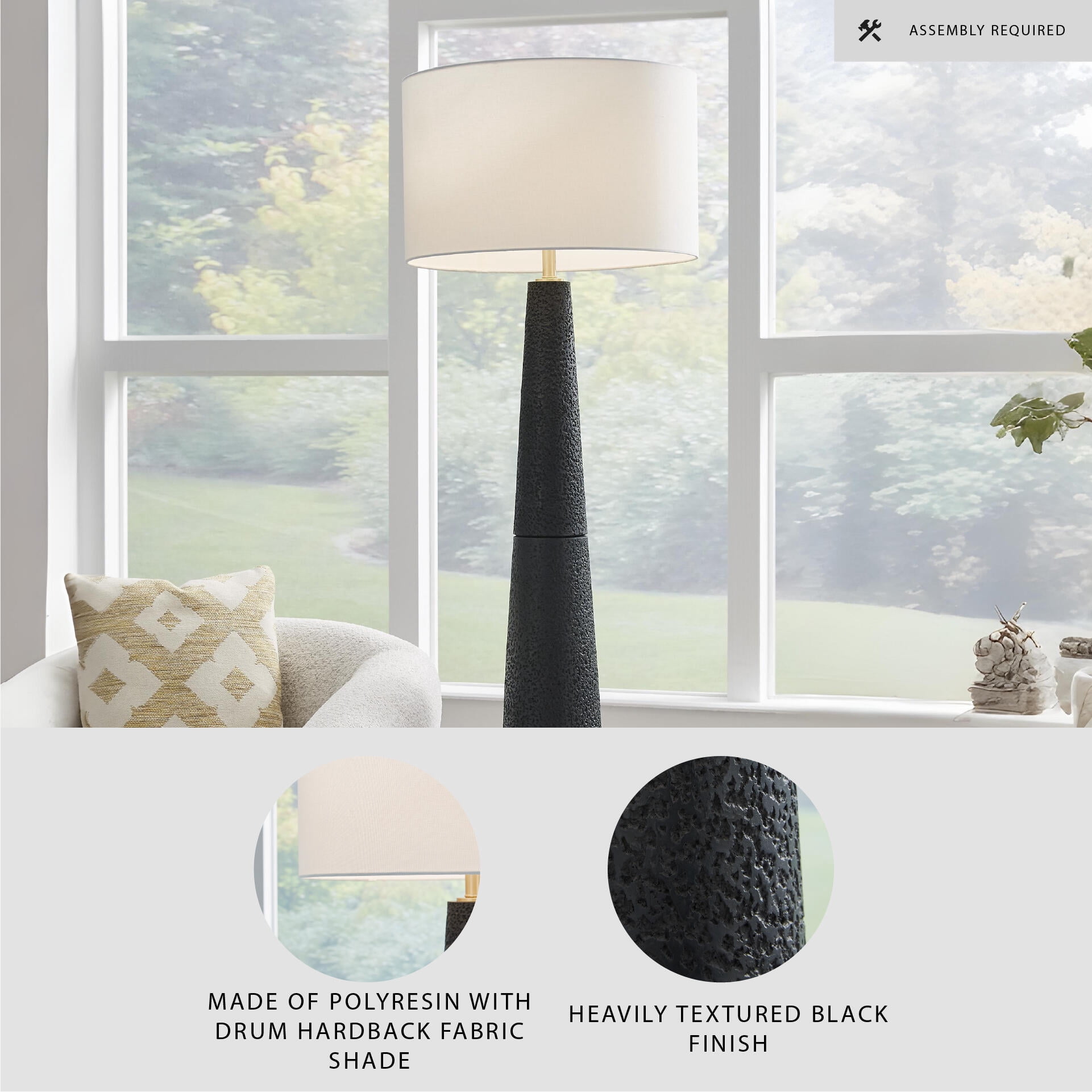 Signature Design by Ashley Hallburg Floor Lamp, Black