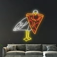 thumbnail image 2 of Handmadetneonsign Seagull Bird Eat Pizza Neon Sign, Seagull Bird Pizza LED Light, Seagull Bird, 2 of 5