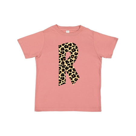 

Inktastic Leopard Print Letter R Gift Toddler Boy or Toddler Girl T-Shirt