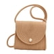 thumbnail image 3 of Bolso bandolera tejido para mujer, bolso de playa bohemio, bolso de hombro para vacaciones Caqui, 3 of 9