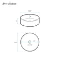 thumbnail image 6 of Lisse 14.5" Concrete Round Vessel Sink in Matte Taupe, 6 of 8