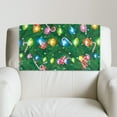 thumbnail image 5 of COEQINE Sofa Headrest Covers Washable PU Leather Recliner Headrest Cover Furniture Slipcover with Adhesive Backed Hook and Loop Straps for Home Decor, 17x27 Inch, Christmas Tree Ornaments, 2 Pieces, 5 of 7
