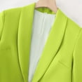 thumbnail image 5 of TKLPEHG Work Blazer for Women 2025 Spring Fall Business Casual Cardigan Blazers Shawl Collar Slim Long Sleeve Suit Jacket (Green,L), 5 of 5