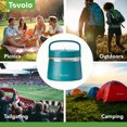 thumbnail image 2 of Tovolo Stainless Steel Insulated Food Traveler 1 QT Marine Blue, 2 of 6