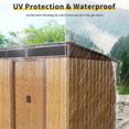 thumbnail image 6 of AENKYO Outdoor storage sheds 6FTx5FT Pent roof with Double Lockable Doors for Backyard Patio Lawn - Coffee, 6 of 8