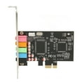 thumbnail image 3 of PCIE 5.1 Sound Card, Computer Internal Sound Cards DLS Sound Library Technology 24bit 48KHz  For Computer, 3 of 8