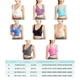 thumbnail image 5 of Jumpingount Sujetador de soporte definitivo de 3 piezas, transpirable para máxima comodidad, sujetadores sin costuras, sujetador deportivo Ropa interior Rosa roja METRO, 5 of 6