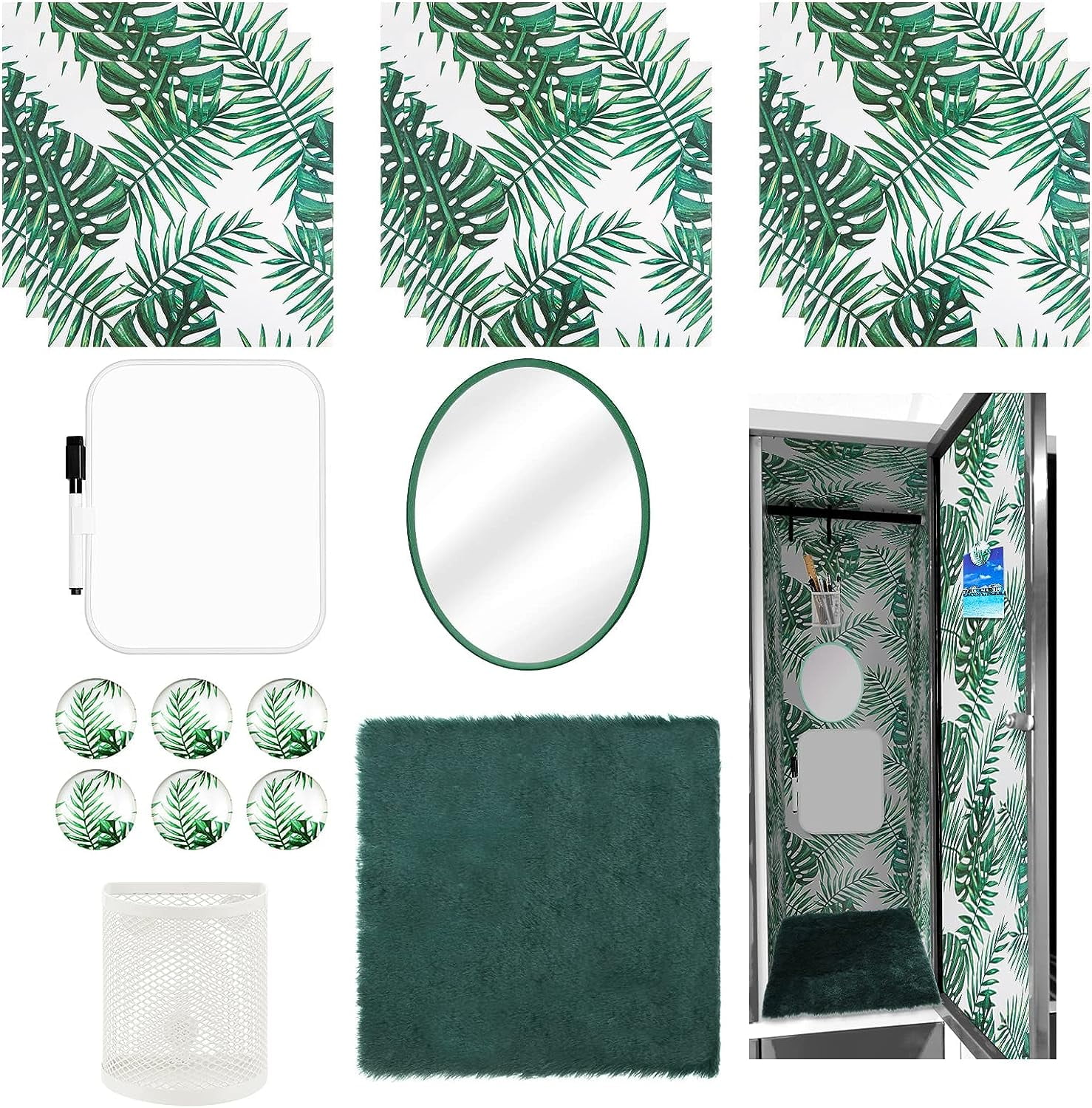 SHMAMT 22 Pcs Locker Decoration Set Locker Wallpaper