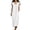 A White, variant on Nmnitkp Women's Ruffle V Neck Maxi Dress, Flutter Sleeveless Loose Linen Blend Dress with Pockets, Casual Summer Dress for Beach Vacation & Daily Wear Gray,S