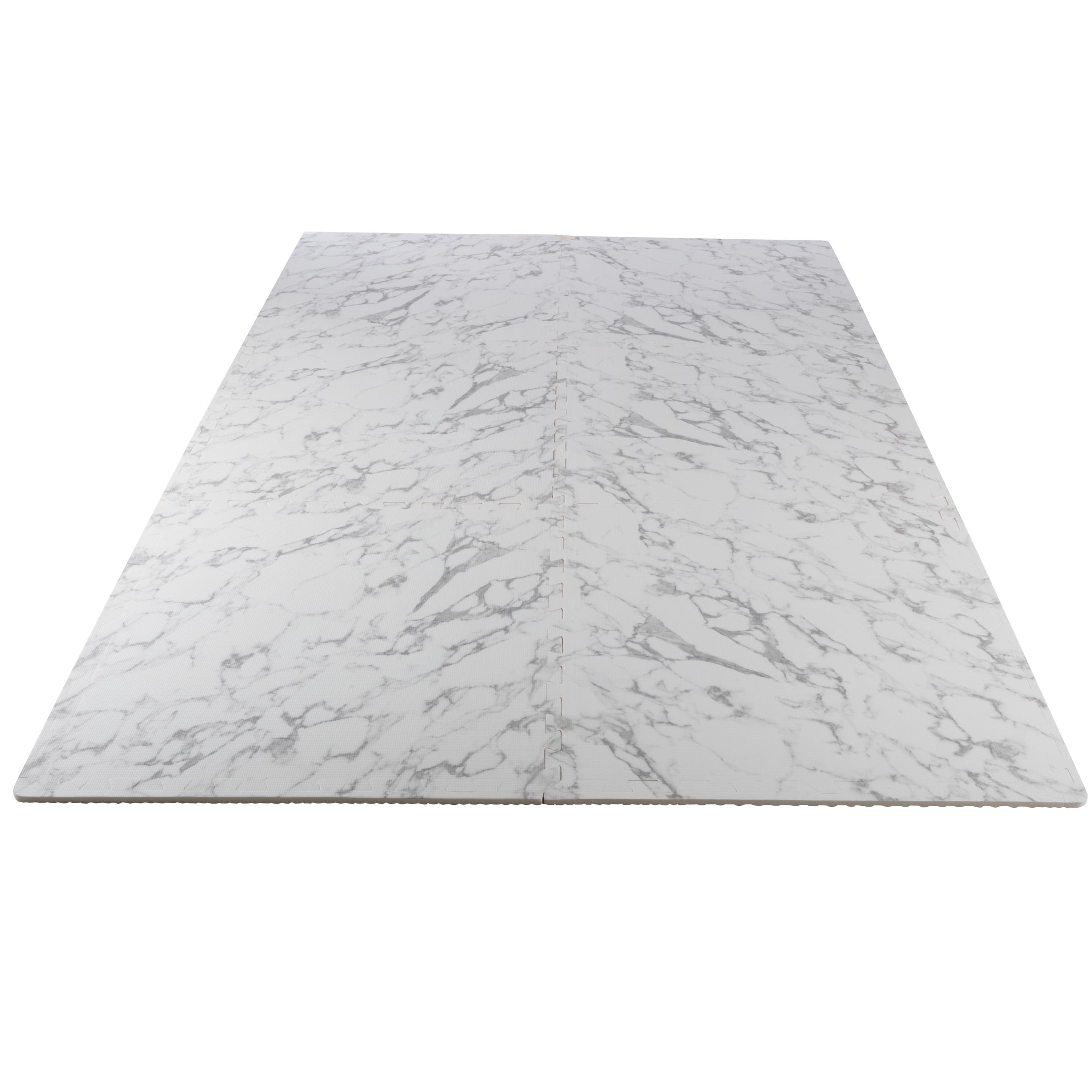 Stalwart Foam Floor Tiles - 24sqft Baby Play Mat or Gym Flooring, Marble
