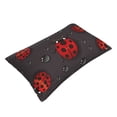 thumbnail image 3 of Daiia Red Ladybugs On Dark Background Bedding Waterproof Pillow Protector Zippered Queen – Bed Bug Proof Pillow Encasement-16"x24", 3 of 9