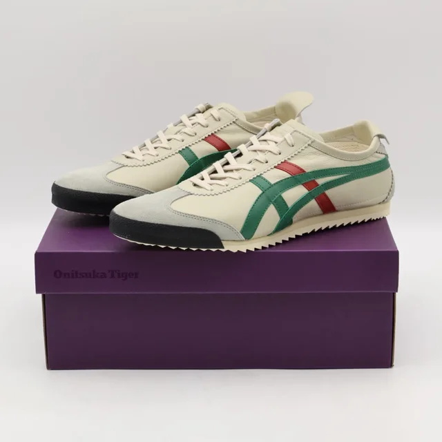 1181A436-100 Onitsuka Tiger NIPPON MADE Mexico 66 Deluxe Cream Green (Men's)