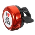 thumbnail image 1 of Sonnette Nouvelle Sonnette "I Love My Bike" Imprimée pour Guidon de 22MM (Rouge), 1 of 8