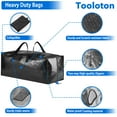 thumbnail image 2 of Tooloton Oversized Durable Reusable Storage Bags, Heavy Duty, Black, 4 Pack, 2 of 4