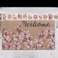 thumbnail image 2 of Maison Concepts Coir Door Mat Magnolia Blossom Welcome (Black) 18" X 30" X 2", 2 of 3