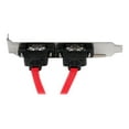 thumbnail image 4 of StarTech.com 2 Port SATA to eSATA Slot Plate BRacket - eSATA slot bRacket - SATA to eSATA plate - SATA to eSATA bRacket (ESATAPLATE2) - SATA internal to external panel - Serial ATA 150/300/600 - SATA (F) to eSATA (M) - 1 ft - red - for P/N: S251SMU33EP, S351BMU33ET, S351BMU33ETG, SDOCKU313E, SDOCKU33EF, 4 of 4