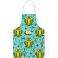 thumbnail image 6 of Dreamtimes Polyester Kitchen Oven Mitts Glove Potholder Apron 3Pcs Set Cute Frogs with Grass Non Slip Heat Resistant Mitts for Baking Cooking BBQ, 6 of 7