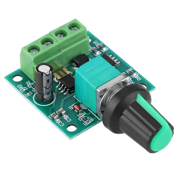 Controlador de motor de velocidad del regulador de CC, DC 1.8-12V 2A Controlador de velocidad de motor bajo Controlador de velocidad del motor eléctrico personalizado para la perfección