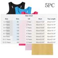 thumbnail image 3 of yillto Kids Racerback Tank 5 Pack Sleeveless Cotton Camisoles Summer Basic Casual Tee for Boys Girls Gym Tshirts, 3 of 6