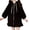Black, variant on Autumn Winter Women Hoodie Bunny Ears Hooded Zipper Plush Coat Lolita Elastic Cuff Sweatshirt Jacket for Shopping