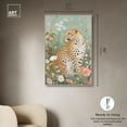 thumbnail image 5 of Leopard Spring Canvas Vintage Animal Art by Art Remedy, Silver Frame, 30" x 45", 5 of 7