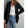 thumbnail image 3 of Eytino Hooded Cardigan Sweaters for Women Long Sleeve Button Down Knit Sweater Coat Outwear with Pockets, 3 of 9