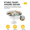 thumbnail image 2 of Round Tablecloth with Elastic Vintage Flowers and Parrots Birds Waterproof Stain-proof Table Cover Wipeable Fitted Table Cloths for 36"-44" Round Tables Dining Kitchen, 2 of 6
