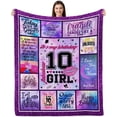 thumbnail image 1 of LHSHID Gifts for 12 Year Old Girl Blanket 12 Year Old Girl Gift Ideas 12th Birthday Gifts for Girls 12 Year Old Girl Gifts for Birthday 12th Birthday Decorations for Girls 30x40in, 1 of 6