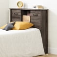 thumbnail image 1 of South Shore Asten Twin Bookcase Headboard with Storage and Sliding Doors, in Fall Oak, 1 of 12