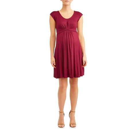 - Maternity Twisted Waist Banded Dress