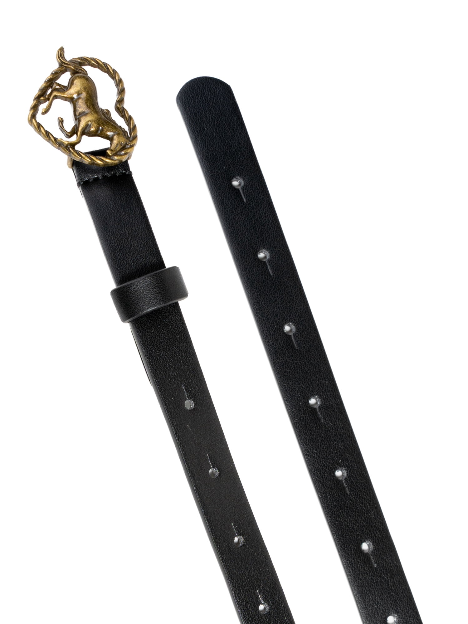 Wonder Nation Girls Fashion Belt, Sizes XS-XXL, Black