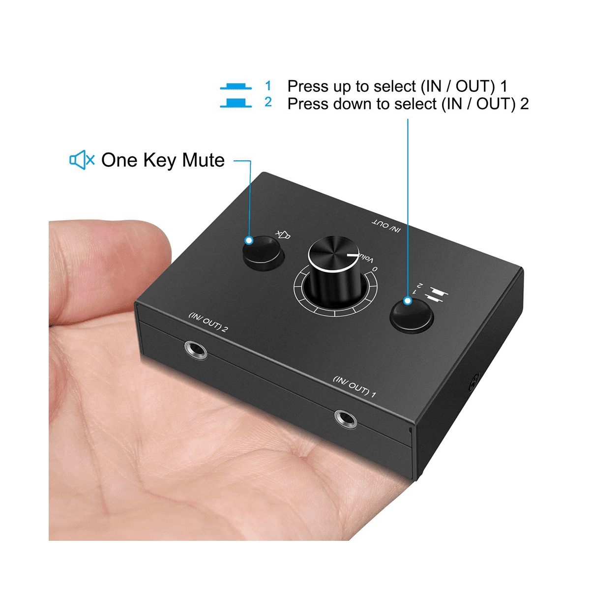 Stereo Audio Switch in Out Audio Switcher Passive