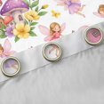 thumbnail image 4 of Homewish Lovely Botanical Mushrooms Kitchen Curtains,Cartoon Fairies Black Out Curtains Pack of 2 (42x63 Each),Pink Purple, 4 of 6