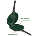 thumbnail image 5 of Double Sided Frying Pan Non-stick Ceramic Flip Frying Pan Pancake Maker Household Kitchen Cookware 6.5x7.6 Inch New, 5 of 5