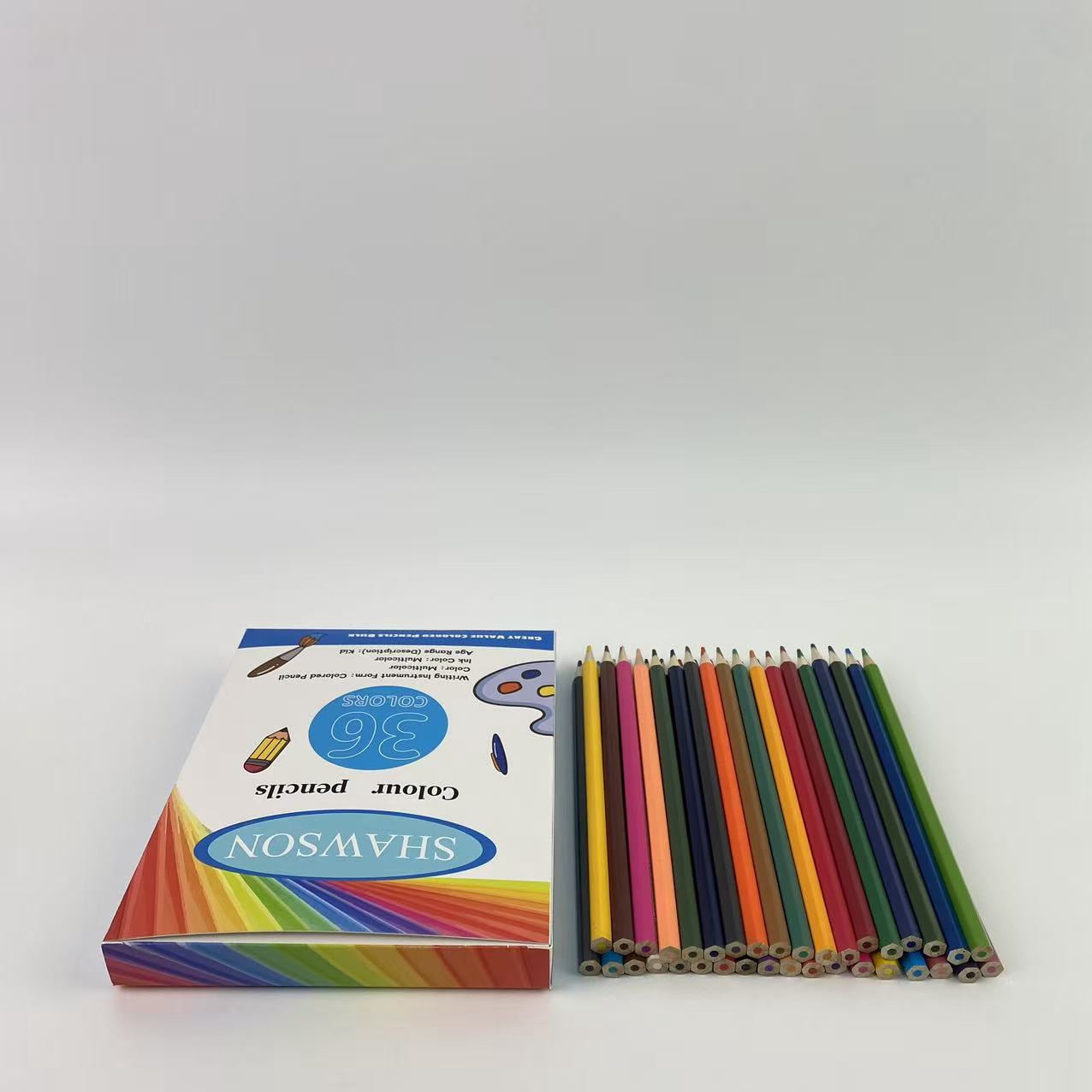 SHAWSON Colour pencils,36 Count Colored Pencils, Sharp colored pencils, loose learning supplies for teachers