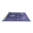 thumbnail image 2 of Ahgly Company Machine Washable Indoor Rectangle Medallion Blue Traditional Area Rugs, 5' x 8', 2 of 4